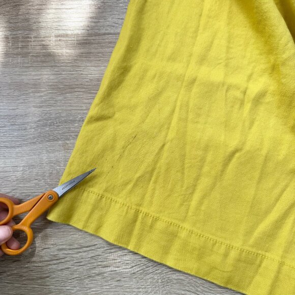 New Anthropologie Colette Linen Crop Wide Leg Pants by Maeve Yellow 29 - Picture 6 of 11